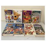VHS lot of 8    Winnie the Pooh, goofy, Oliver,