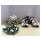 Pretty Candle Rings and Candles.