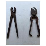 Vintage Gas Burner Pliers and Antique Pruning