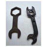 Cast Iron Wheel Hub and Nut Wrench & Farm