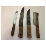 Vintage wood handled knives