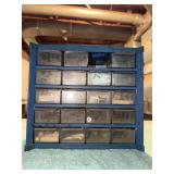 Nail Screws Bits Organizer with drawers contents
