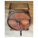 Antique wooden butter churn