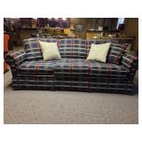 Vintage Green Plaid Sofa Bed. Perfect for