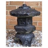 Concrete Yard Decor, painted Black, 17't. Very