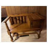 Oak Gossip Telephone Table