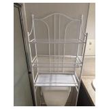 Over The Toilet White Metal Rack