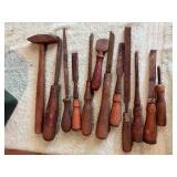 Vintage Wood Handle Tools