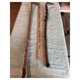 Tree Limb Canes and Yard Stick