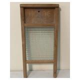 Vintage Home Aide washboard.  Ribbed glass with