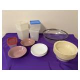 Plastic bowls and containers