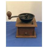 Vintage manual box coffee grinder