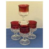 4 Vintage, Kingï¿½s Crown Ruby Flash, Thumbprint,