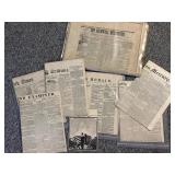Photo Copied Civil War Era Newspapers.  1861-1864