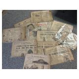 Nice!  1919 - 1933 Newspapers. Most in protective