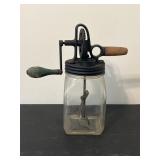 Vintage Dazey glass butter, churn
