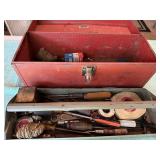 Red Tool Box with Tray And Tools