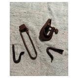 Antique Tools Hooks Clamp Igniter