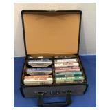 Vintage cassette tapes with case