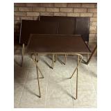 Set of four, MCM folding TV trays