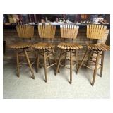 Set of four, MCM bar stools