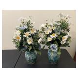 Pair of beautiful flower vases