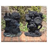 Two Resin Doorstops