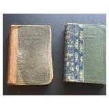 Pair of antique hymn books