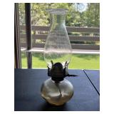 Vintage glass Oil lamp