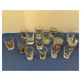 Huge lot of shot glasses