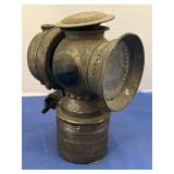 Antique brass vehicle lamp