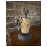 Vintage Jute Twine Holder w/ Scissors for