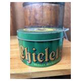 VINTAGE CHEINCO HOUSEWARES NJ CHICLET TIN CAN