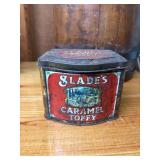 Slade's Caramel Toffy Tin Can Crystal Springs