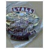 Vintage Lyall Harley Davidson pin out of North