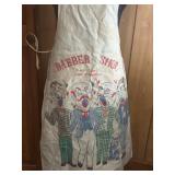 Vintage Barber shop themed apron