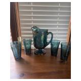 Vintage Glass Indiana Harvest Grape Iridescent