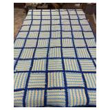 67ï¿½ x 43ï¿½ VTG Crochet Afghan Blanket
