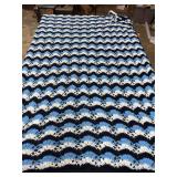 62ï¿½ x 54ï¿½ VTG Crochet Afghan Blanket Mavericks