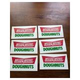 Vintage lot of advertising Krispy Kreme Stickers