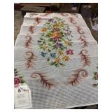 Vintage Bernat Latch Hook Rug No Frame Pattern