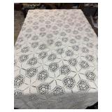 vintage hand-crocheted tablecloth or bedspread