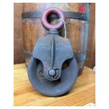 Vintage Metal Pulley  Farm Barn Shop Pulley
