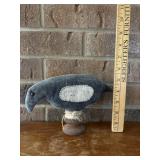 Handmade Primitive Crow Bird Mounted Doll Country