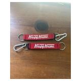 2 Krispy Kreme Double Ring Keychain Advertising