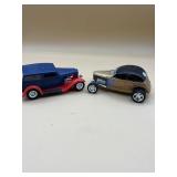 Vintage lot of 2 built model cars