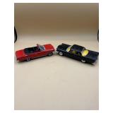 Vintage lot of 2 built model cars
