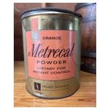 vintage 3.5-pound can of orange-flavored Metrecal
