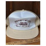 Vintage advertising trucker hat, long hill  Mount