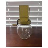Vintage 1940s Hazel Atlas Tin Crank Nut Spice